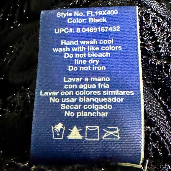 Faded Glory See Trough Color Black Size XL - Picture 4 of 4